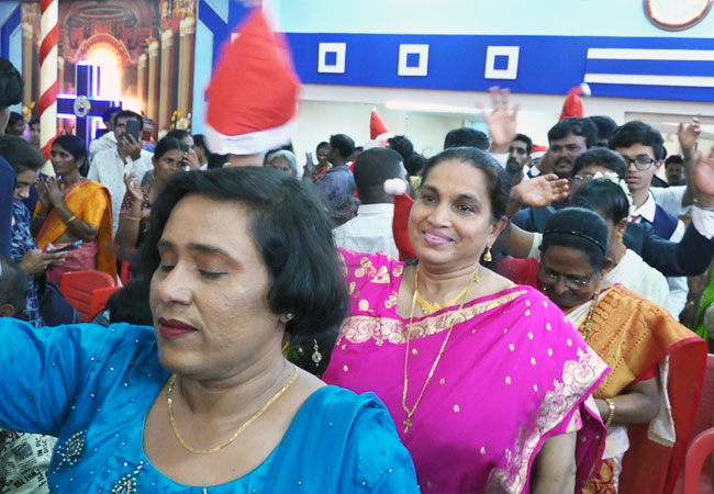 Grace Ministry Celebrates Christmas 2022 with grandeur at Prayer Centre in Valachil, Mangalore on Dec 16, Friday 2020. People from different parts of Karnataka joined the Christmas prayer service in thanking Lord Jesus Christ.